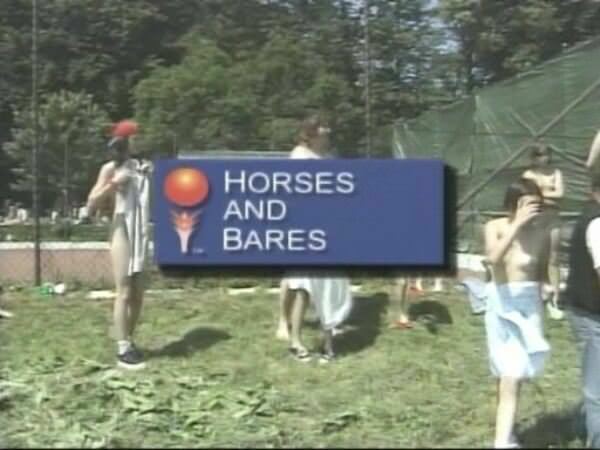 Family nudism of video - horses and bares [Nudism-Planet]