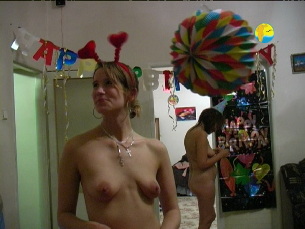 Birthday at the girl nudist Christina. [Nudism-Planet]