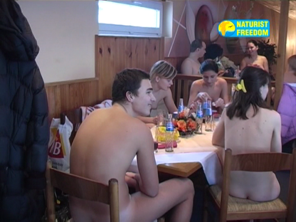Family nudism sports - game in bowling [Nudism-Planet]