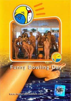 Family nudism sports - game in bowling [Nudism-Planet]
