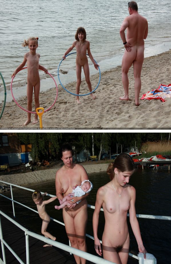 Mother and daughter nudist of a photo [Nudism-Planet]