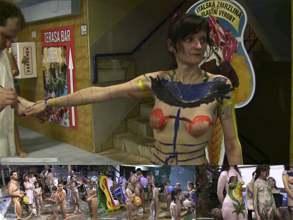 Nudists in the pool, a carnival and competitions(Purenudism HD video) [Nudism-Planet]