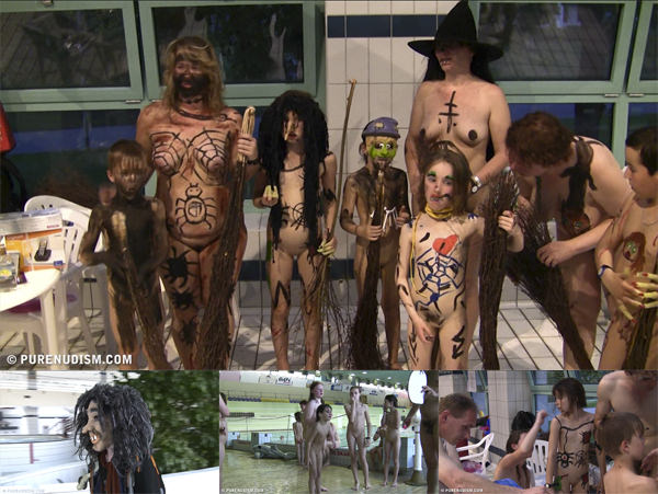 Video about nudists on Hellouin's celebration HD [Nudism-Planet]