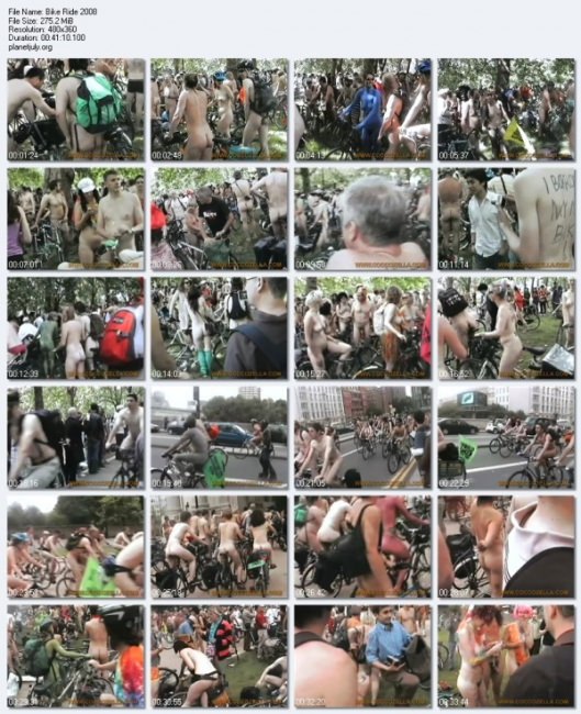 World naked bike ride Day 2008 - documentary nudism [Nudism-Planet]