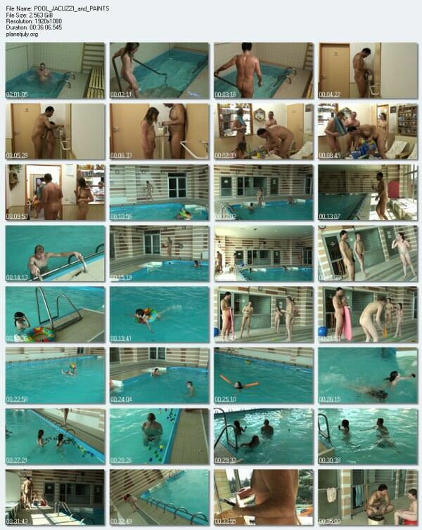 Family nudism in a sauna and the pool (Purenudism HD Video) [Nudism-Planet]