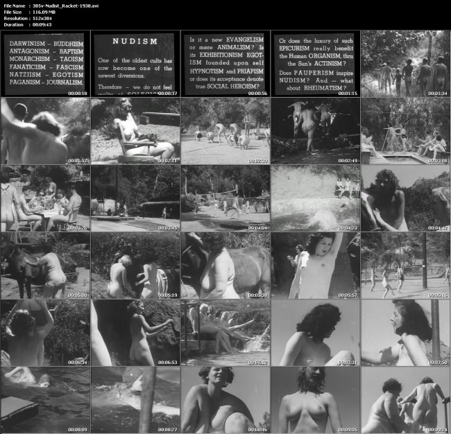 Retro family nudism - Nudist Racket (1938) [Nudism-Planet]