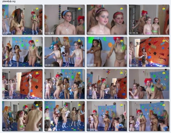 Disco party in style nudists - Home video with nudists [Nudism-Planet]