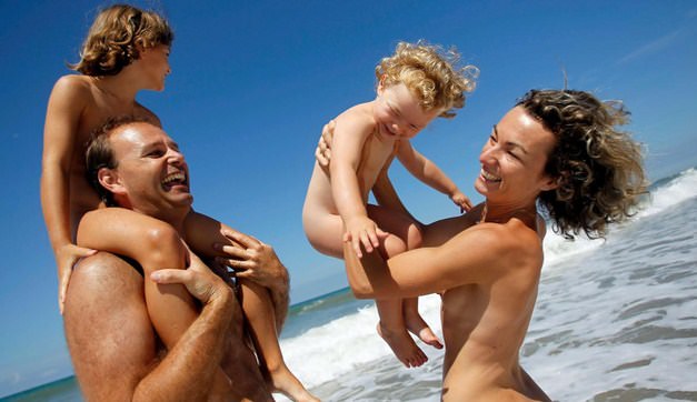 Family nudism sea and sunny beach video pure nudism [Nudism-Planet]