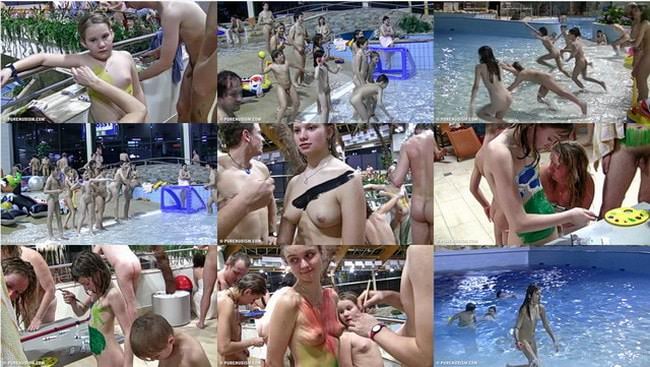 Naturism video France pool for naked rest [Nudism-Planet]